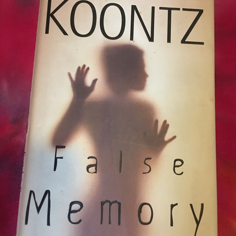Dean Koontz book. False Memory hardcover